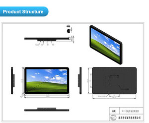 Monitor táctil capacitivo Android Industrial Lcd Marco abierto Monitor de pantalla táctil impermeable para PC - Product Image 2
