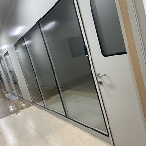 Panel de vista de sala limpia de 5mm con doble acristalamiento sin empañamiento, marco de aluminio, ventana empotrada fija - Product Image 5