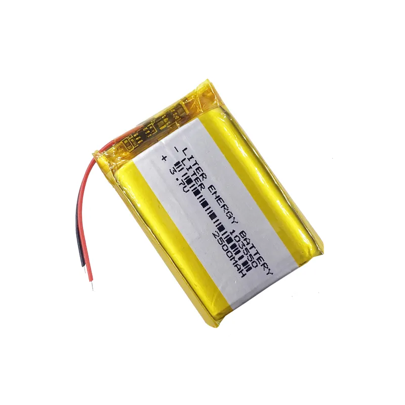 103448 103550 lithium polymer battery 3.7v 2500mah lipo for rc helicopter battery