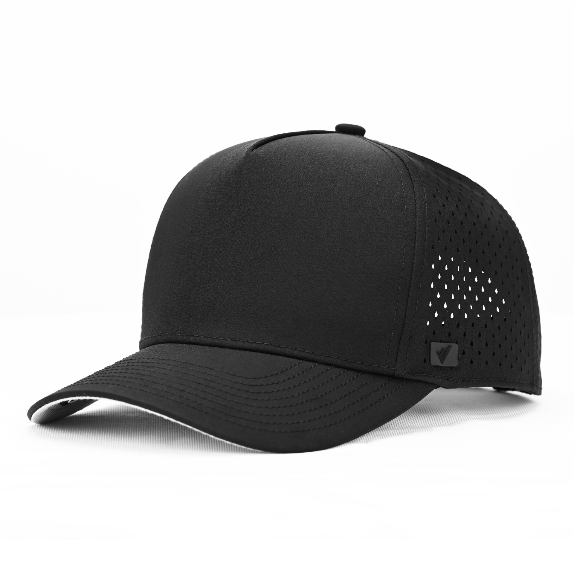 Black-rubber stamped logo