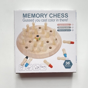色認識ラウンド楽しいメモリチェス親子のおもちゃ木製メモリマッチスティックチェスゲーム子供のためのメモリトレーニング - Product Image 5