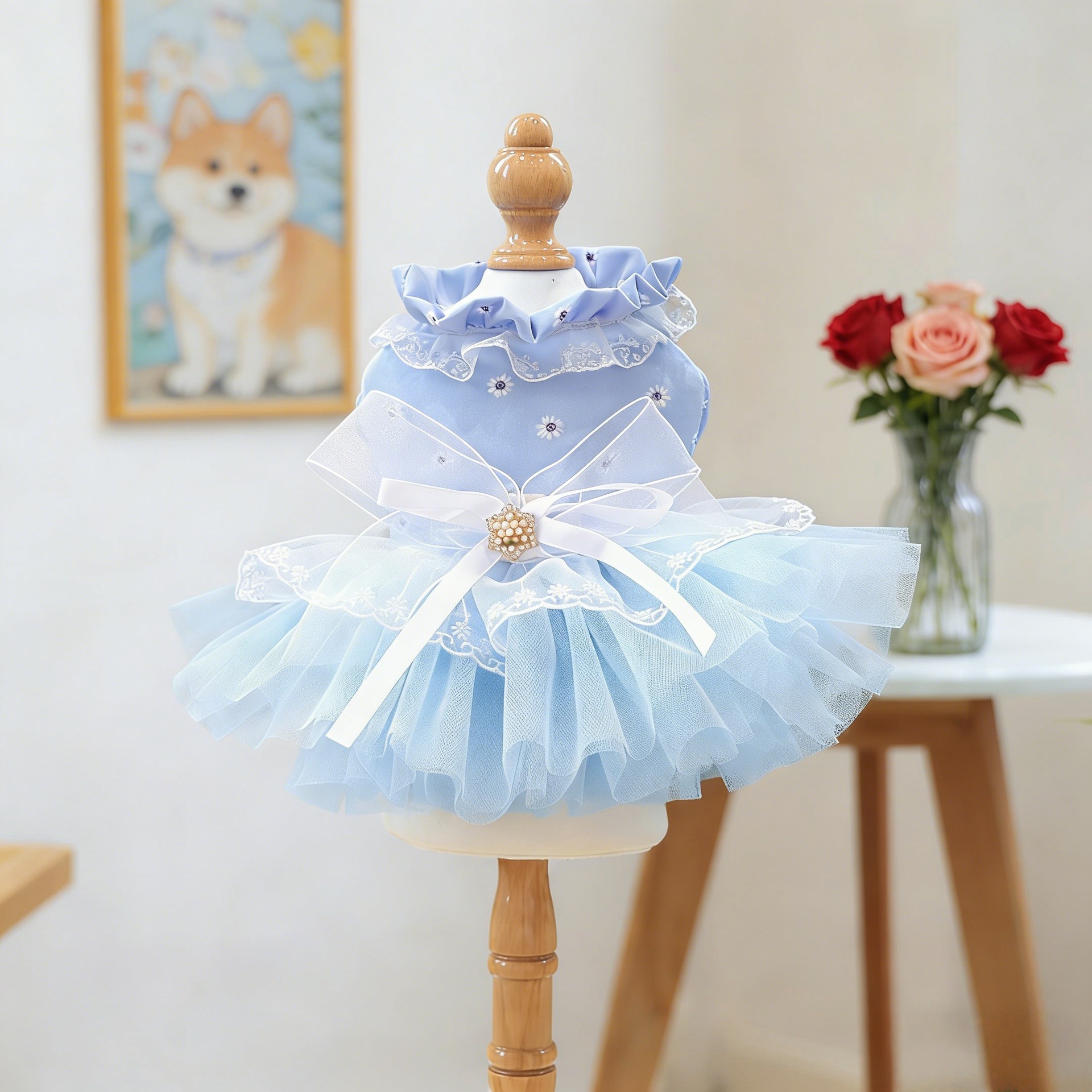 Jupe en tulle Waltz - Bleu