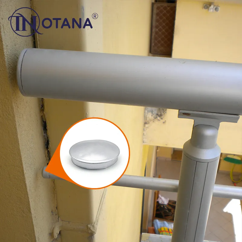 Africa vendite accessori per corrimano in alluminio lega di alluminio made ringhiera copertura del tubo balcone balaustre tap