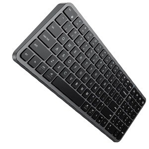 Tastiera con tastiera numerica Multi-dispositivo ricaricabile e connessione stabile di dimensioni compatte tastiera Wireless per computer portatile Mac