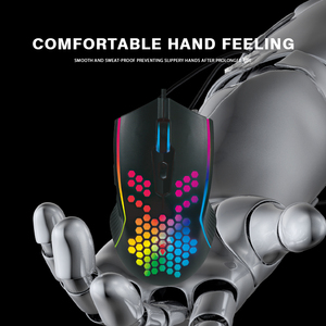 Mouse da gioco con illuminazione colorata 8D con programmazione ottica di tracciamento luminoso con cavo cavo di progettazione fabbrica OEM uso del Computer