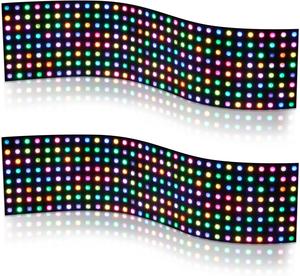 DC5V 8x8 16x16 8x32 64 píxeles RGB Arduino matriz Led flexible 16x16 matriz LED ws2812b hoja de luz de píxeles RGB