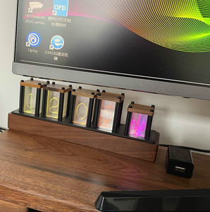 Лидер продаж, креативные Ретро часы Nixie, имитация PIR, управление движением, 12 и 24 часа, подарки для творчества - Product Image 3