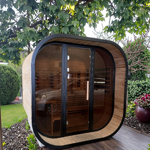 سعر منخفض فاخر في الهواء الطلق خشب الأرز/شجرة التنوب الطيف الكامل cube ساونا علاج بالضوء الأحمر بالأشعة تحت الحمراء للصحة - Product Image 4