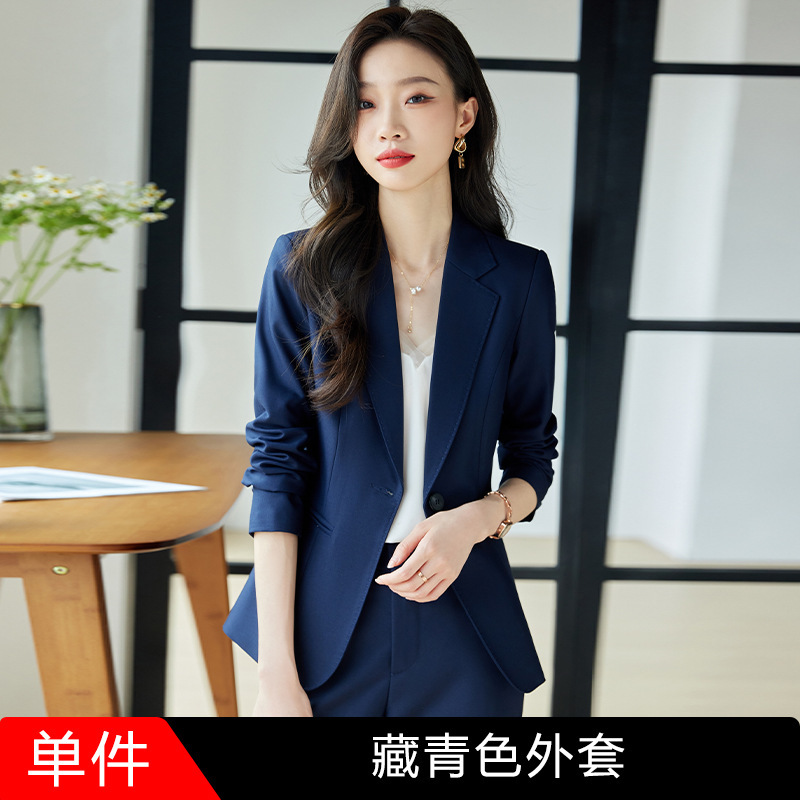 Navy blue suit