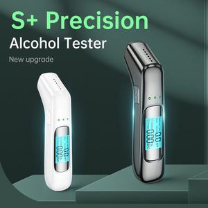 デジタルLCDスクリーンで正確なC9プロフェッショナル呼吸器アルコールテスター3色インジケーターポータブルアルコールアナライザー検出器 - Product Image 2