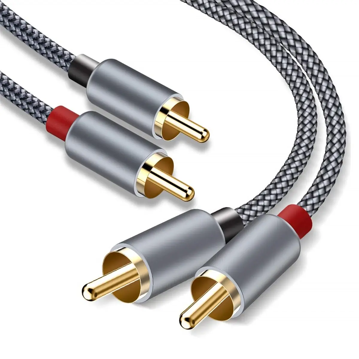 Bán Hot Mạ Vàng Rca Cable Audio & Video Rca Cable Nam Đến Nam Cao Cấp Kim Loại 2 Rca Cáp Âm Thanh