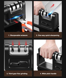 Xách Tay Dao Nhà Bếp Phụ Kiện Cầm Tay 4 Giai Đoạn Của Nhãn Hiệu Kim Cương Lưỡi Dao Mài 4 Trong 1 Dao Nhà Bếp Mài Công Cụ - Product Image 4