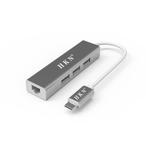 100M/1000M Type-c USB <strong>Hub</strong> W/ 3 Ports RJ45 Adapter <strong>Network</strong> Converter for <strong>Computer</strong> Assorted - Product Image 4