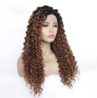 Dy3360 : Boucles africaines courtes, châtain clair