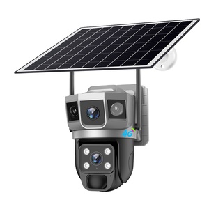 V380Pro AOV Solar Wireless 4G Sistema de seguridad de doble lente con detección de movimiento Ptz 4G tarjeta SIM Cctv Vigilancia Cámara IP solar - Product Image 1