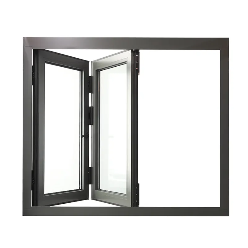 Ventana plegable de aluminio, diseño de tipo acordeón, plegable, Vertical