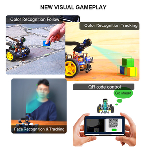 Yahboom Raspberry Pi 5 AI riconoscimento della visione Robot Kit per auto Raspbot con fotocamera FPV e Video WIFI per l'istruzione