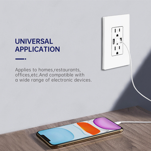 Универсальная настенная розетка с Usb Type-c и смарт-переключателем Wi-Fi для дома, стандарта ЕС - Product Image 1
