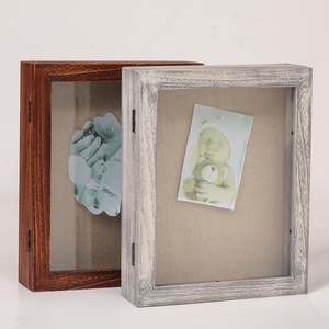 8x10&quot; Rustic Shadow Box Display case 3d Rustic Wood Picture <strong>Frame</strong> - Product Image 1