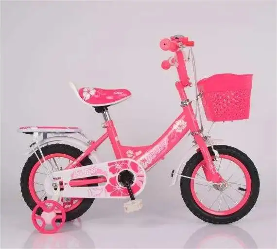 2023 nova bicicleta de duas rodas pedal de 14 polegadas, spray guiador, cesta de plástico correspondente a cores.