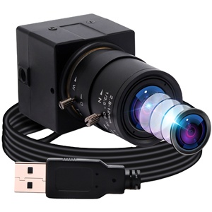 Cámara web ELP Alta resolución IMX 179 Sensor UVC 8MP 2,8-12mm controlador libre de zoom HD USB webcam para Android - Product Image 1