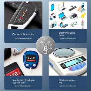 Taç yol CR2032 lityum araba anahtarı düğmesi pil yüksek kapasiteli emaye uzaktan kumanda - Product Image 2