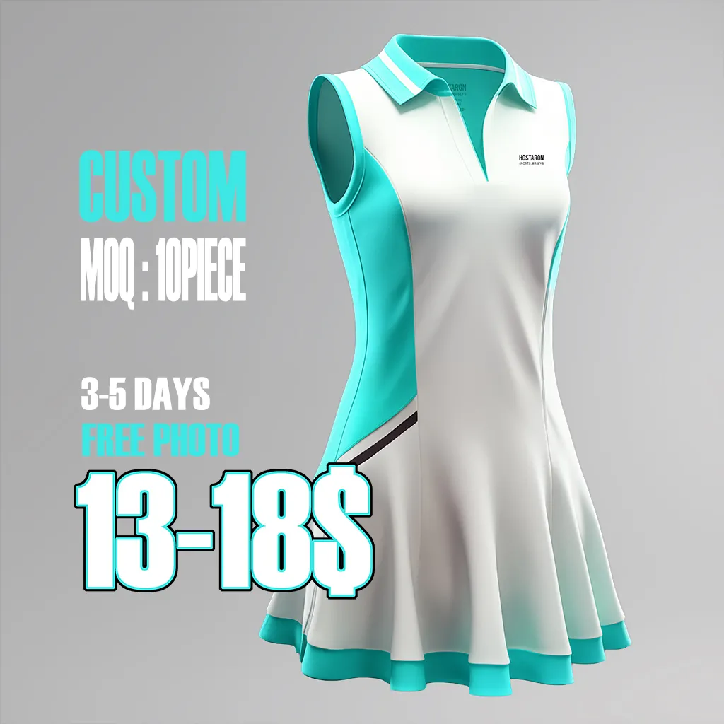 HOSTARON rok Polo Golf wanita, kemeja tenis Multi Warna motif 3D untuk wanita