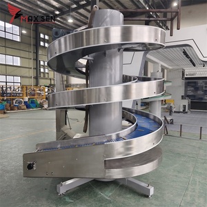 MAXSEN China Manufacturer Transfer Machinery <strong>Automatic</strong> Spiral Conveyor <strong>Machine</strong> Spiral Conveyor for Boxes <strong>Loading</strong> <strong>and</strong> <strong>Unloading</strong>