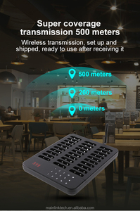 Quán Cà Phê không dây hệ thống máy nhắn tin đặt hàng thông báo buzzer thực phẩm đón khách hàng gọi bồi bàn thiết bị cảnh báo rung - Product Image 4