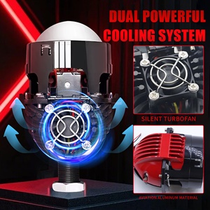 มาใหม่ CLSC40 2.5นิ้ว110W rhd/ LHD 12V 30000LM 6000K Bi IP68โปรเจคเตอร์เลนส์คู่เลเซอร์ retrofit หลอดไฟหน้า LED - Product Image 5