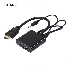 Nuevo adaptador HDI a VGA con Cable de conversión de extractor de audio de 3,5mm Adaptador USB C a USB para teléfono móvil OT - Product Image 1