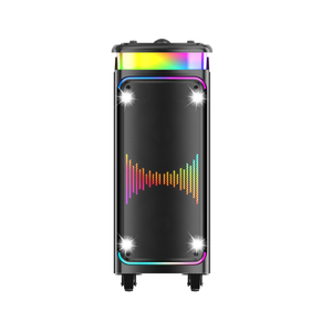Dual 8 Inch Woofer 2-way Active Subwoofer Big Powered Sound Box Bt Party Big Power Stage <strong>Speaker</strong> with Flash Led Top Ball Light - Product Image 2