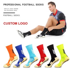 L & <span class=keywords><strong>J</strong></span> özel kaymaz atletik kalın tüp erkek futbol çorapları kaymaz spor Calcetines nefes rahat futbol kavrama çorap