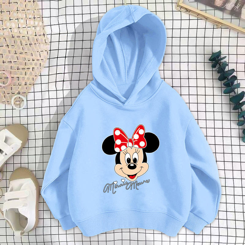 เสื้อสเวตเตอร์ลายตัวอักษรมินนี่สีฟ้า