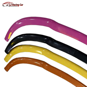 Araba aksesuarları ABS araba ön tampon Splitter dudak difüzör gövde kiti Spoiler Dodge şarj cihazı SRT 2015-2021 için - Product Image 6