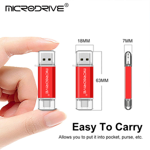 Type C OTG usb闪存驱动器记忆棒，type-C usb闪存驱动器，otg 8G 16g32gb 64gb 128gb 256g pendrive用于手机平板电脑 - Product Image 5