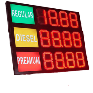 12 pollici di colore rosso numeri digitali modulo 7 segmento schermo per il prezzo del petrolio LED segni LED del prezzo del Gas telecomando - Product Image 2