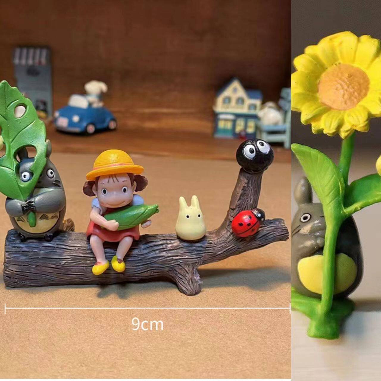 Hoja totoro maíz xiaomei girasol totoro-juego de 7 piezas