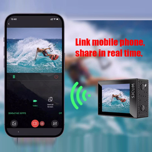 SJCAM SJ6Pro 4K 60fps 24MP双屏水下40m防水WiFi 8X变焦迷你动作运动4k摄像机 - Product Image 5