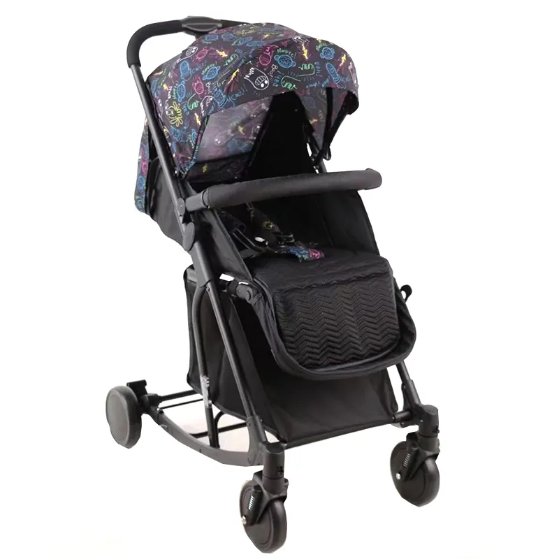Highly Portable Lightweight Multifunction Pushchair Two-Way Implement Travel Pram Linen Aluminum Alloy Kids New Baby Stroller