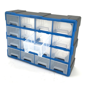 多功能塑料五金储物16抽屉工具箱 - Product Image 1