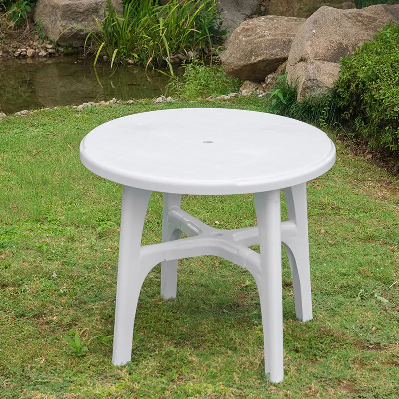 Свадьба, Открытый Банкетный стол, пластиковый круглый стол, новый дизайн, дешевый жесткий пластиковый стол для пикника