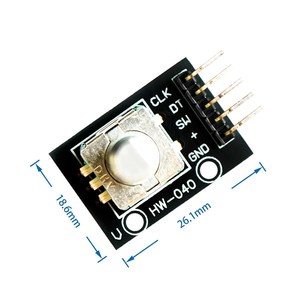 360-Grad-Rotationscode-Modul für Arduino Stein Sensor-Schalter Entwicklungsbrett KY-040 mit Pins - Product Image 3