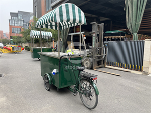 Tùy chỉnh hoa xe đạp đường phố di động <span class=keywords><strong>Ice</strong></span> <span class=keywords><strong>Cream</strong></span> Snack xe đạp đường phố cà phê giỏ hàng - Product Image 5