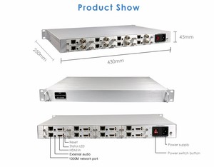 DIBSYS 8 ingressi 1080p hevc hd codificatore video iptv h.265 supporto ip tv udp rtsp http hls SRT hotel iptv headend - Product Image 3