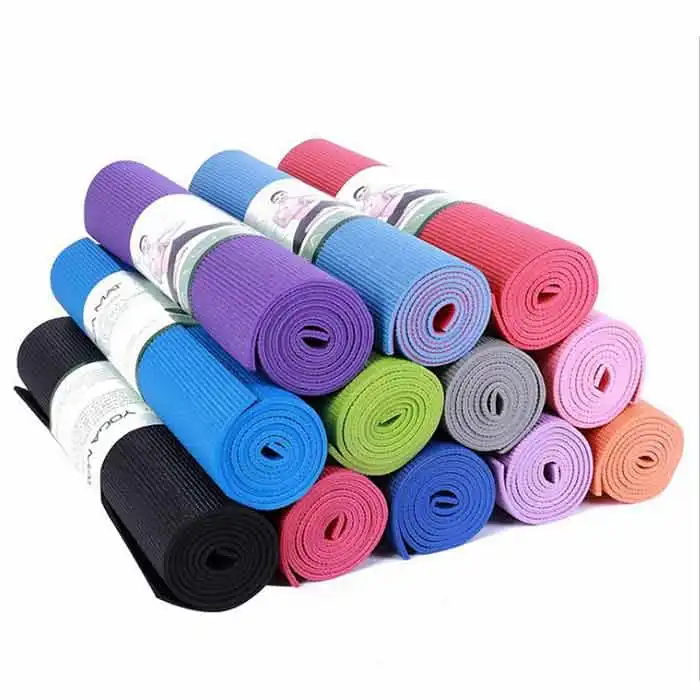 Özel renkli baskı pvc çevre dostu yoga mat egzersiz için