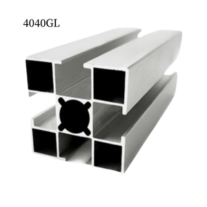Venta al por mayor de perfiles de extrusión de aluminio industriales en negro V personalizados 40x40 Al Material ranura en T marco cuadrado patrón de procesamiento de corte - Product Image 5