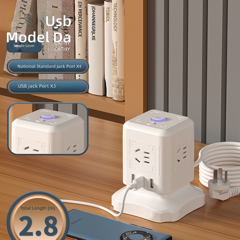 3 puertos USB - central co
