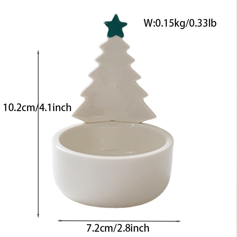 Bougeoir sapin de Noël vert