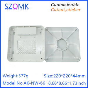SZOMK Wifi gateway gsm scatola di plastica Wireless Router Enclosure per dispositivo elettronico iot AK-NW-66/220*220*44mm - Product Image 4